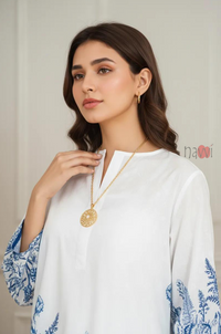 Classic Floral Charm Kurta Pant Set