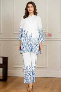 Classic Floral Charm Kurta Pant Set