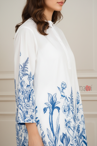 Classic Floral Charm Kurta Pant Set