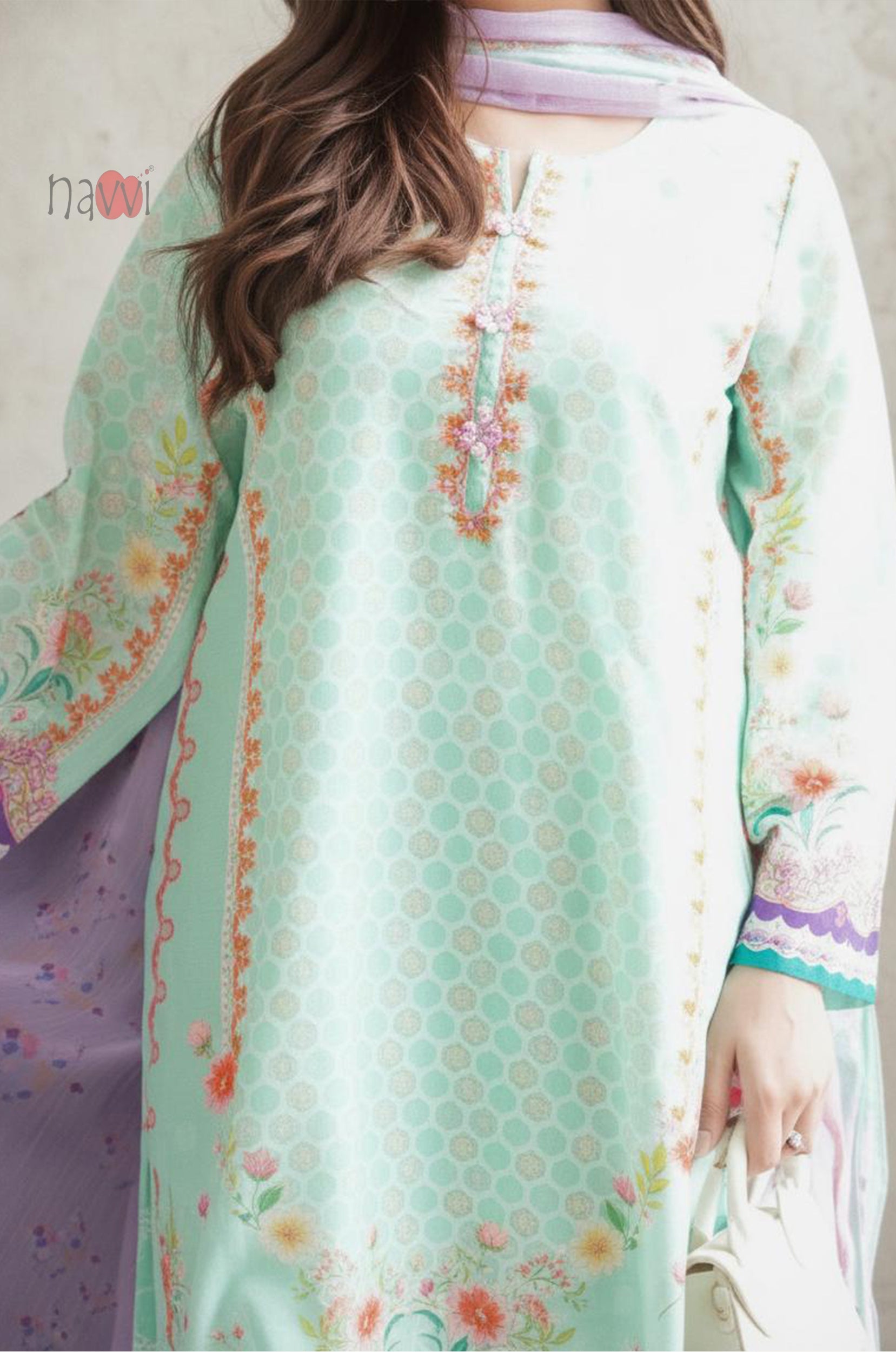 Mint Blossom Luxe Suit Set