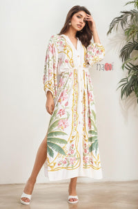 Floral Paradise Resort Dress - Navvi.in