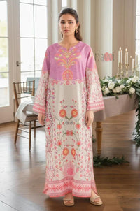 Pink Blossom Heritage Kaftan - Navvi.in
