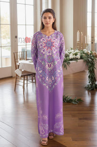 Mauve Royale Kaftan Dress