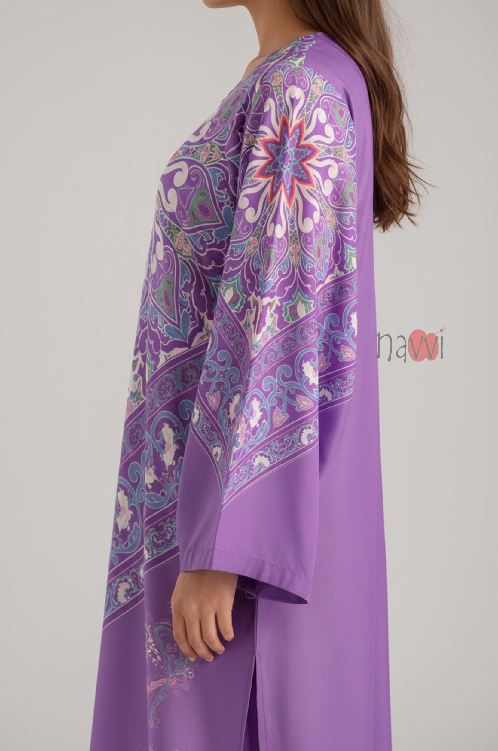 Mauve Royale Kaftan Dress