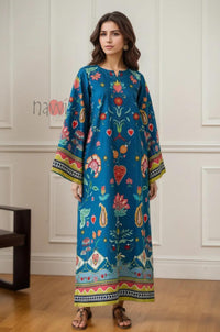 Ethnic Printed Long Kaftan Dress