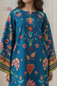 Ethnic Printed Long Kaftan Dress
