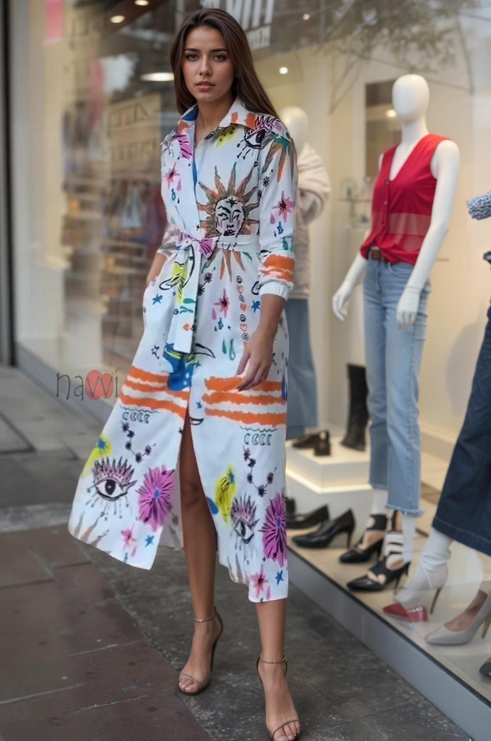 Urban Muse Western Wear Shirt Dress