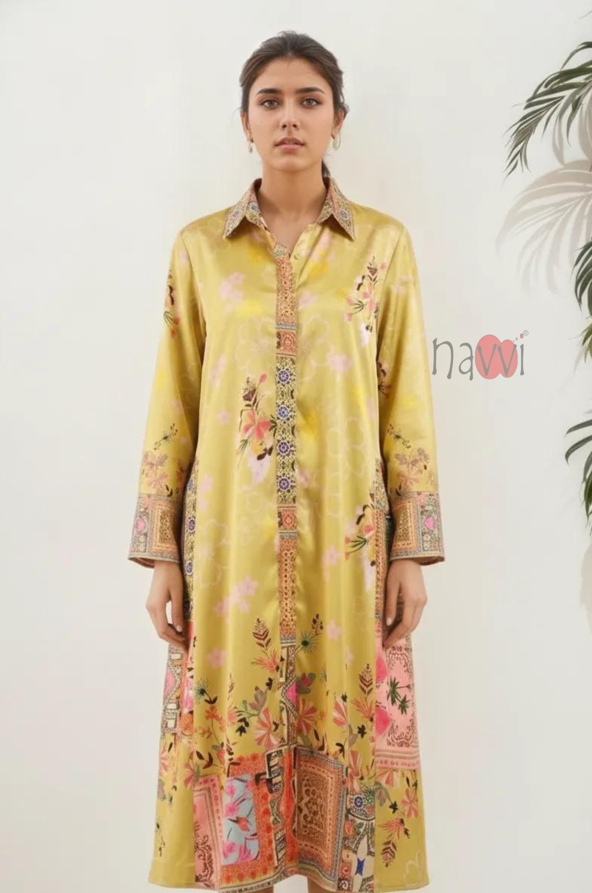 Floral Printed Long Kurta
