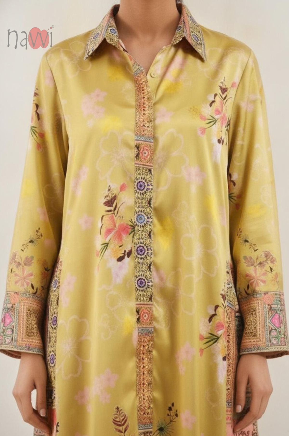 Floral Printed Long Kurta