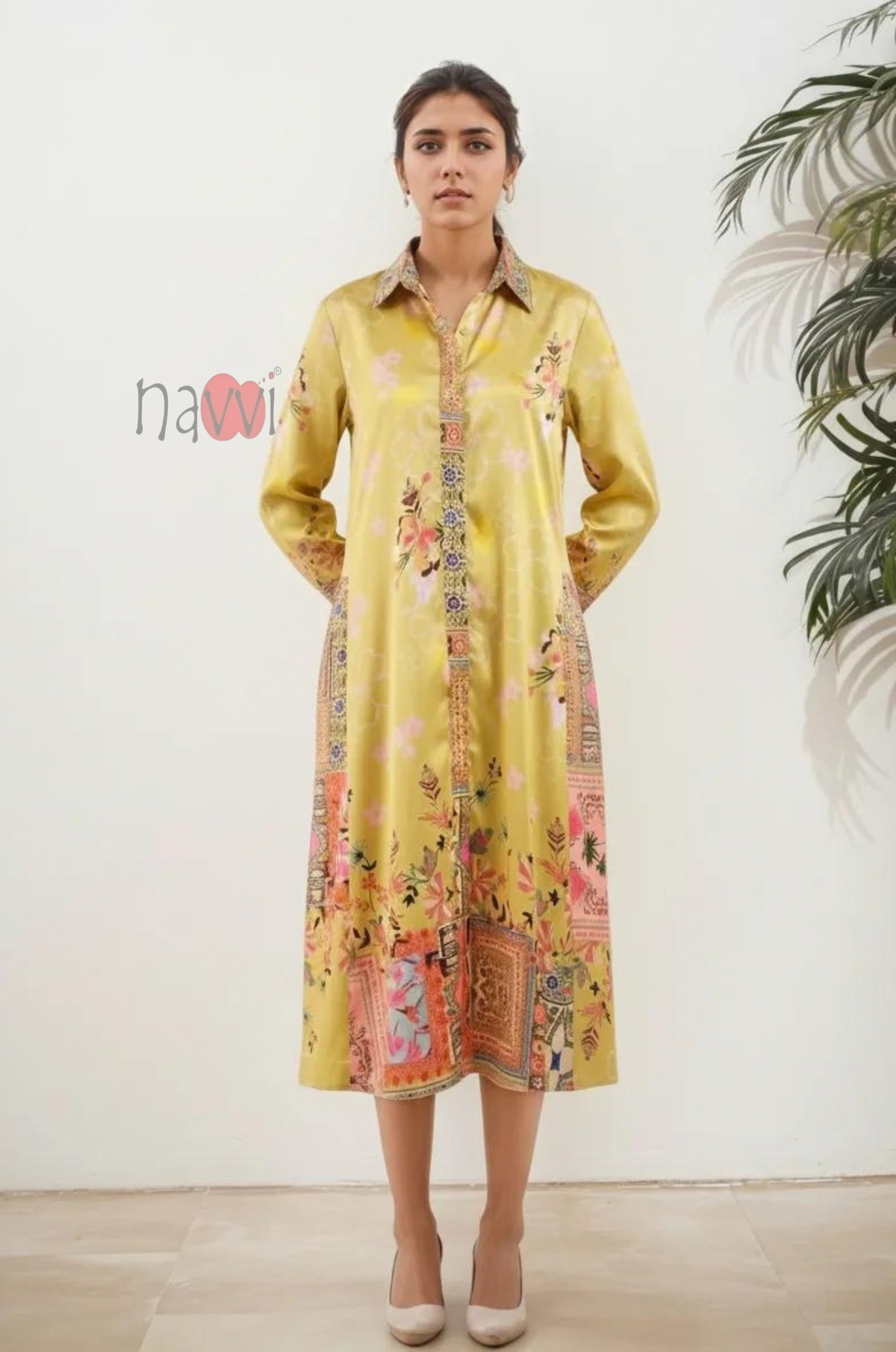 Floral Printed Long Kurta