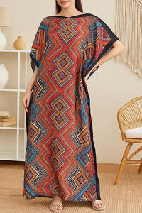 Tribal Mirage Kaftan with Scarf