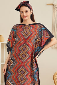 Tribal Mirage Kaftan with Scarf