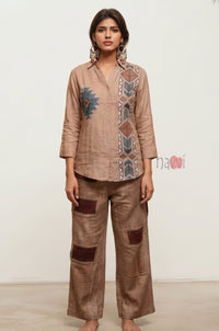 Desert Tribe Printed Linen Shirt