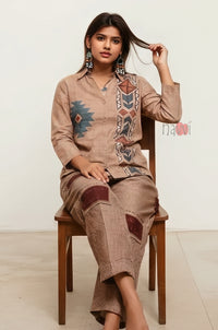 Desert Tribe Printed Linen Shirt