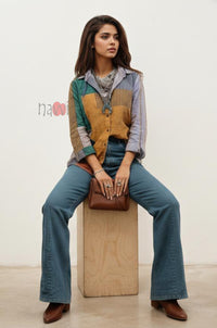 Artisan Mosaic Casual Linen Shirt