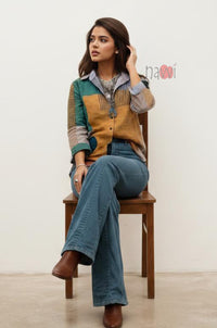 Artisan Mosaic Casual Linen Shirt