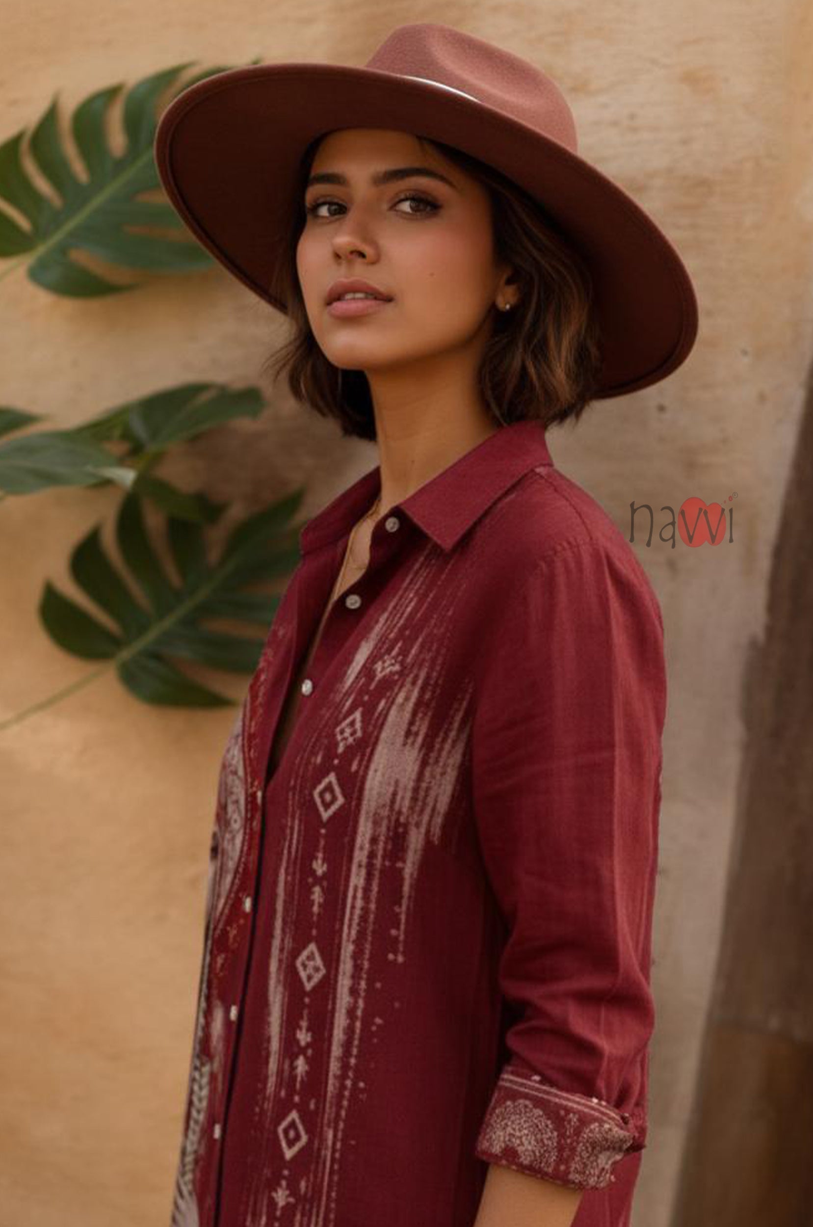 Tribal Heritage Art Printed Linen Shirt