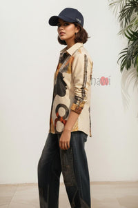 Expressionist Patchwork Shirt