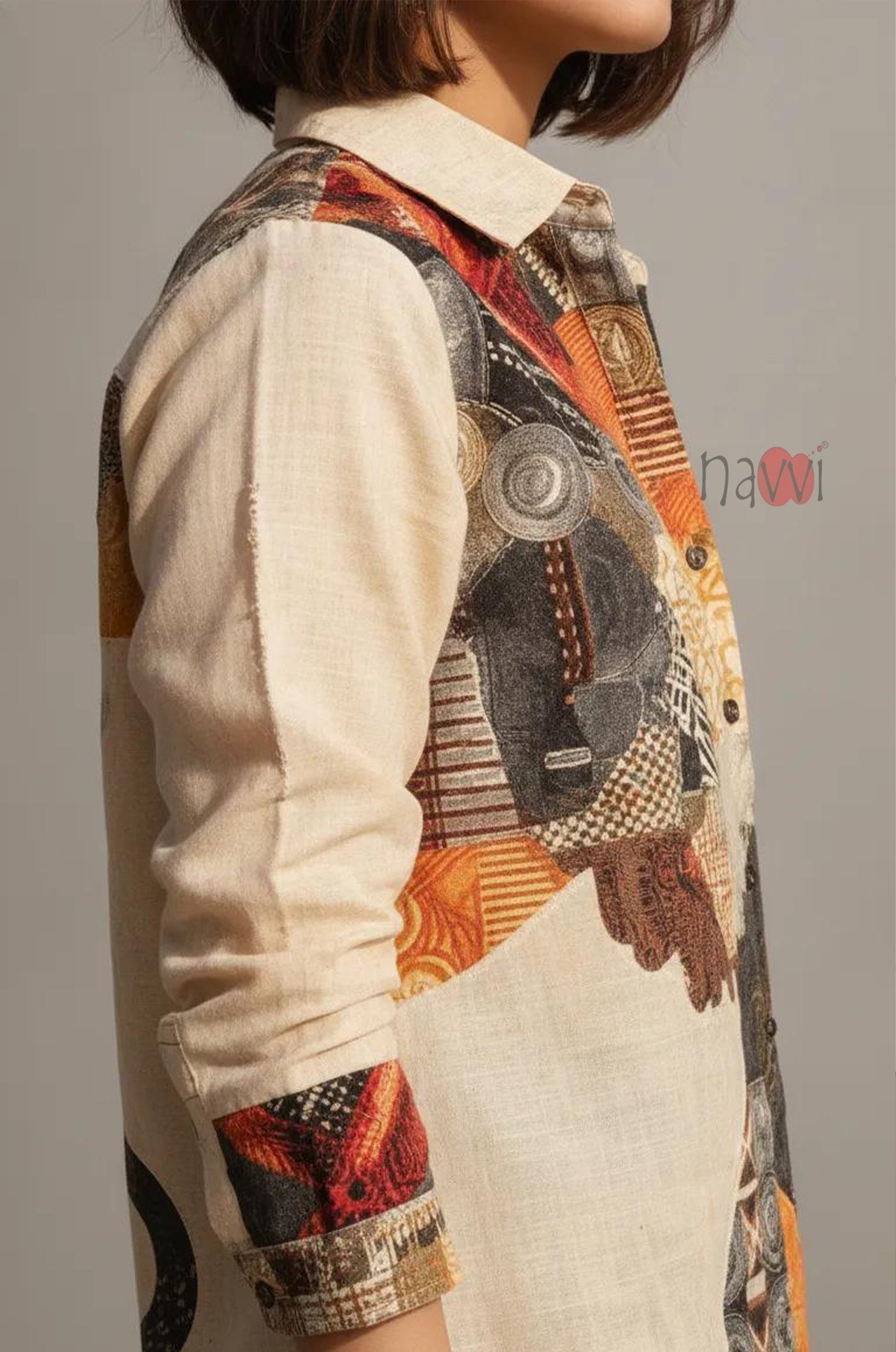 Expressionist Patchwork Shirt
