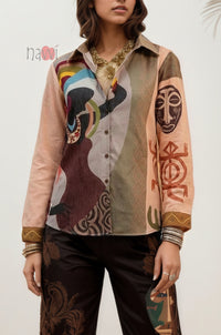Cultural Fusion Printed Shirt