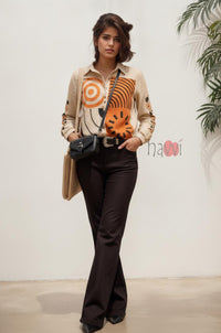 Statement Patchwork Linen Shirt