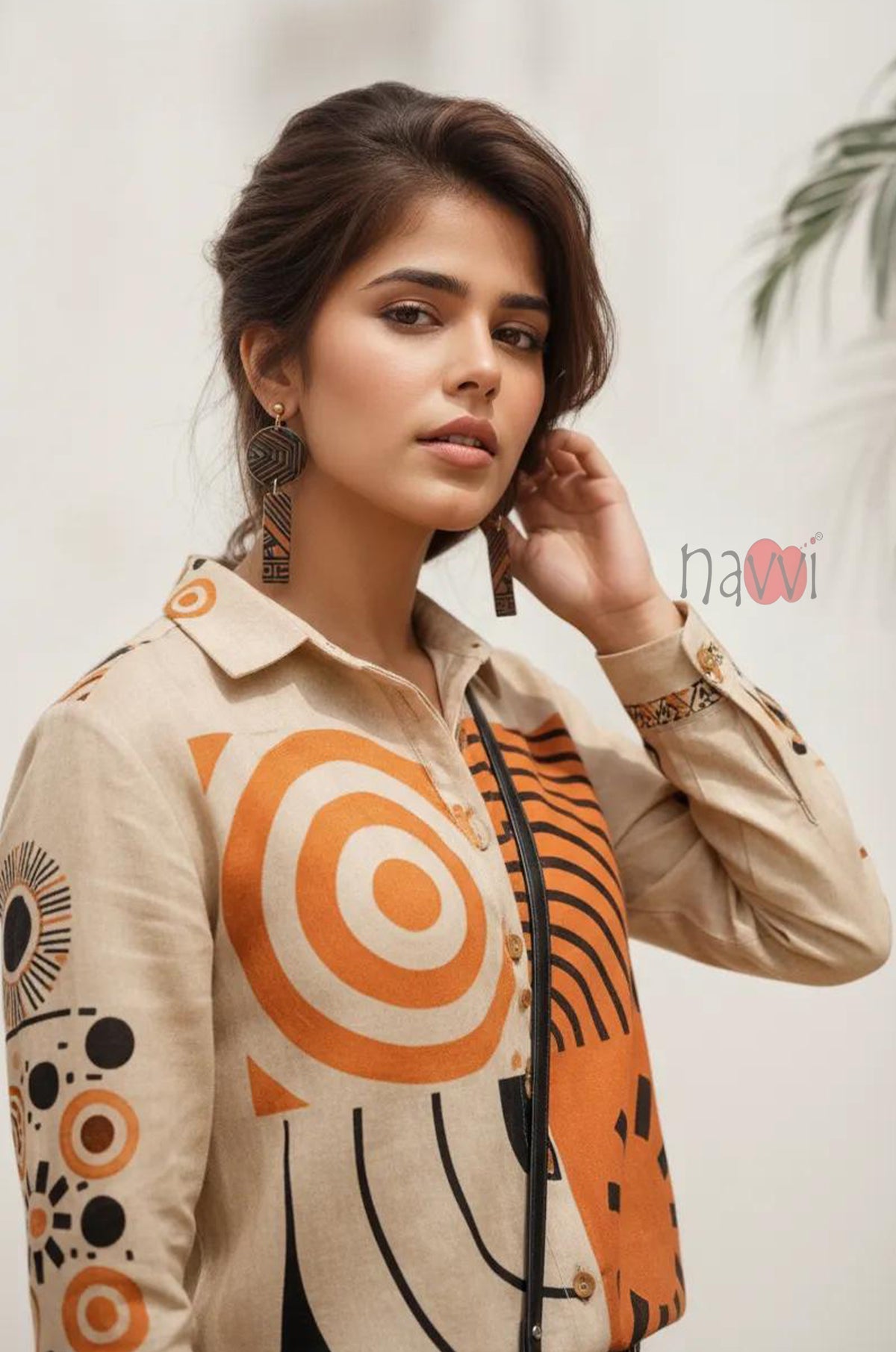 Statement Patchwork Linen Shirt
