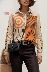 Statement Patchwork Linen Shirt