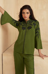 Green Embroidery Co-ord Set