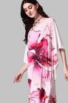 Pink and White Loungewear Kaftan