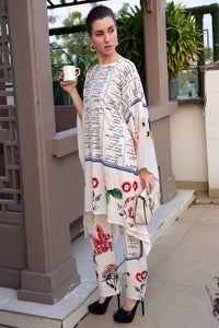 Floral Print Kaftan Co-ord Set