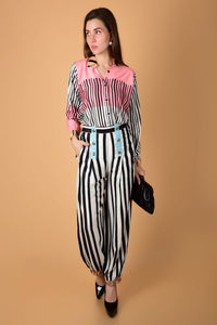 Striped Harem Style Co-ord Set