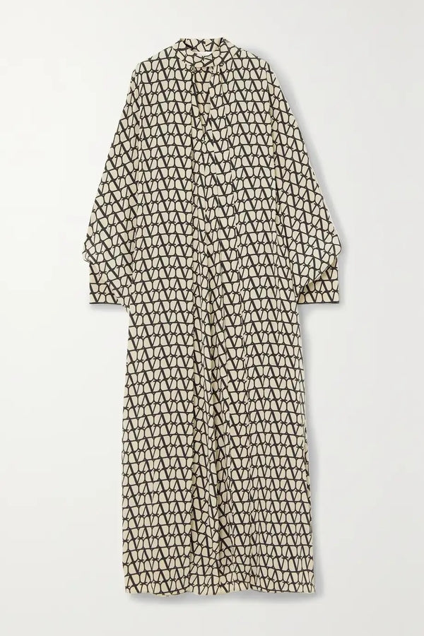 Geometric Printed Long Kaftan (2 Colours)