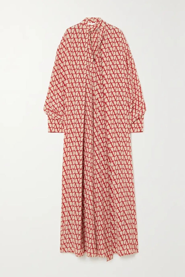 Geometric Printed Long Kaftan (2 Colours)