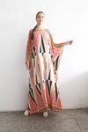 Printed Multicolour Long Kaftan Dress