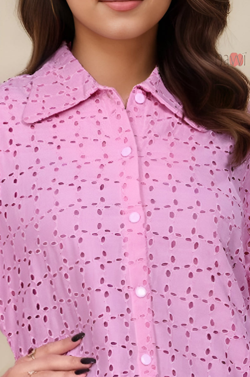 Sugar Bloom Schiffli Shirt