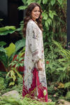 Ivory & Crimson Mughal Print Kurta Set