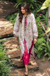 Ivory & Crimson Mughal Print Kurta Set