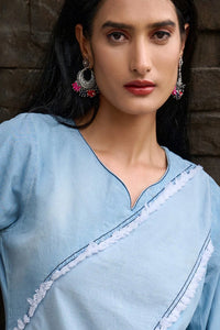 Sky Blue Denim Kurti