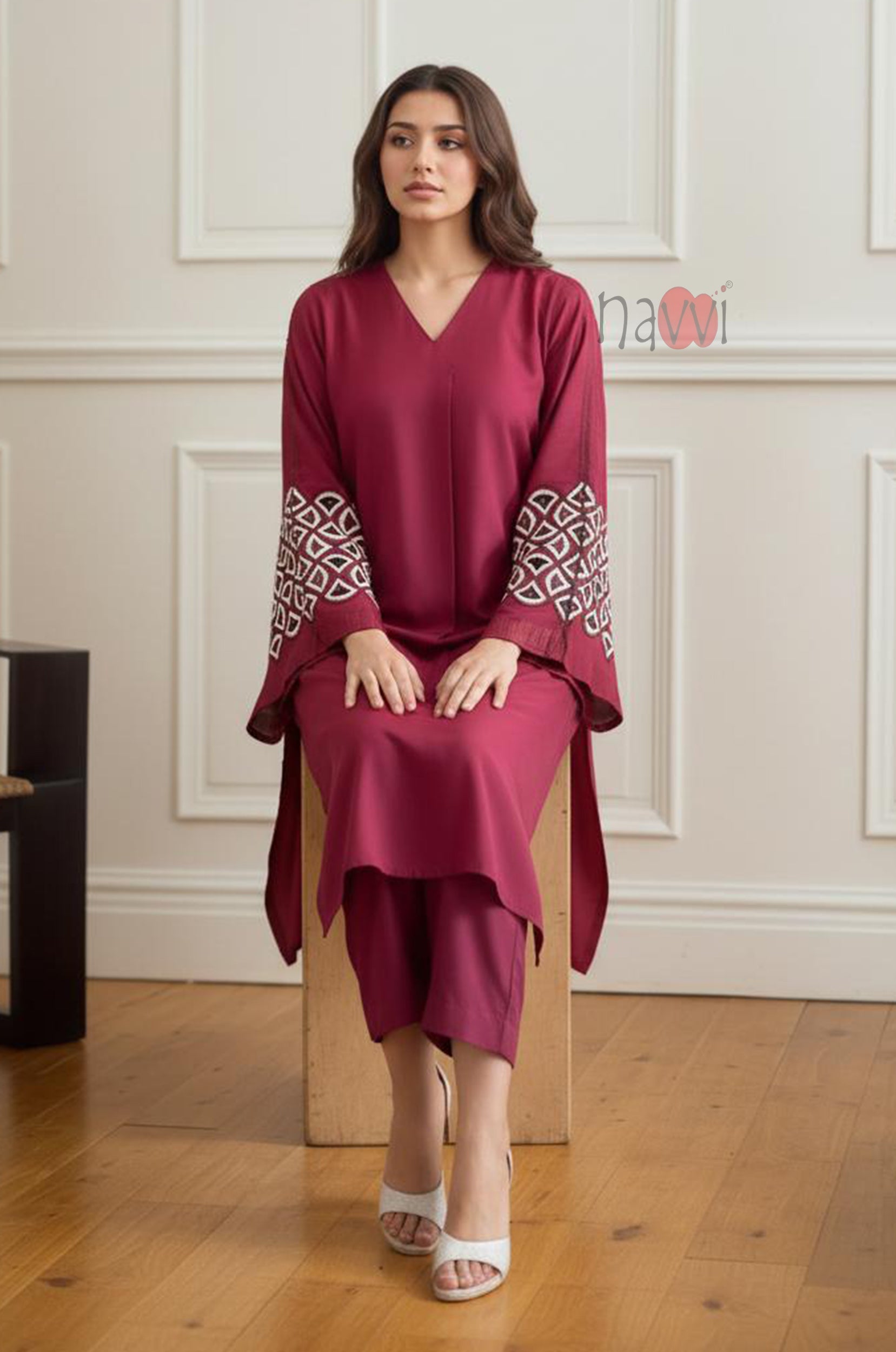 Grace Embroidered Ensemble