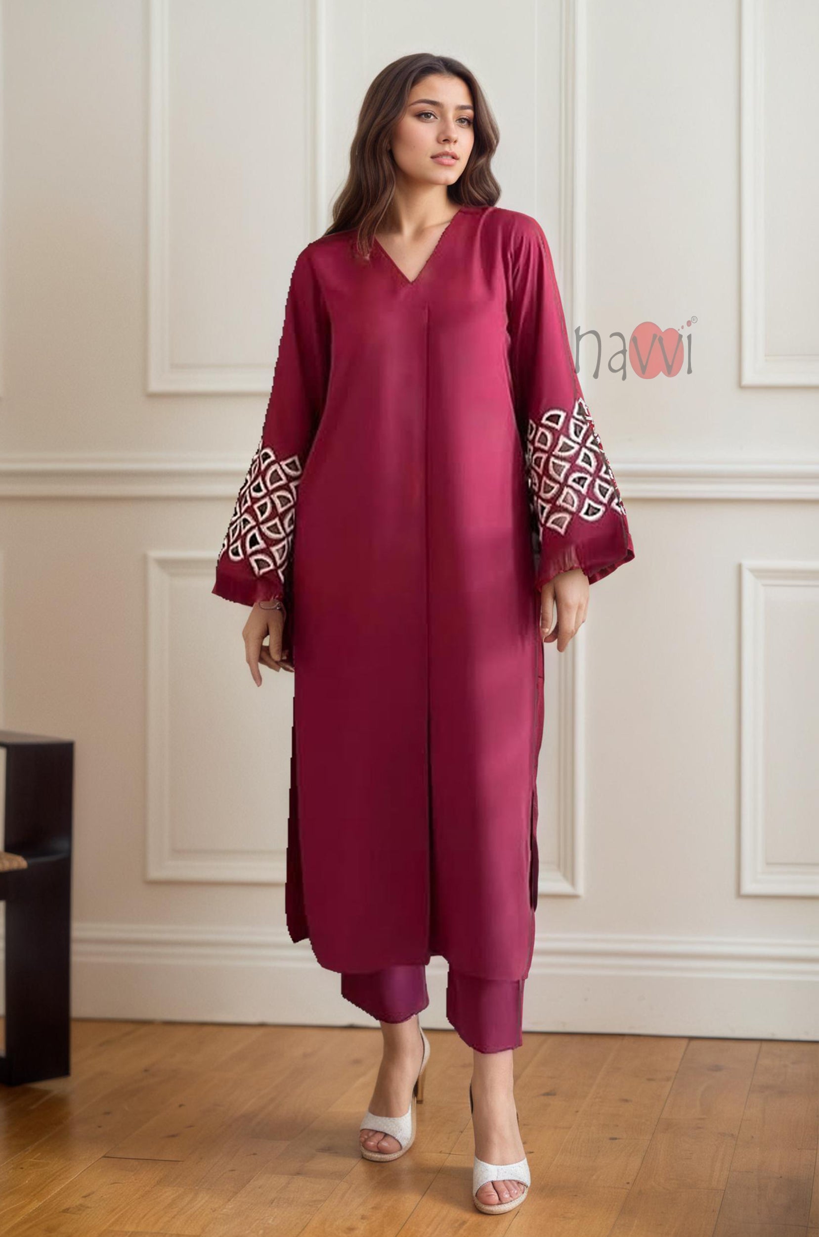 Grace Embroidered Ensemble