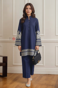 Noir Bloom Pret Embroidery Coord Set