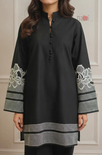 Noir Bloom Pret Embroidery Coord Set
