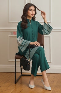 Noir Bloom Pret Embroidery Coord Set
