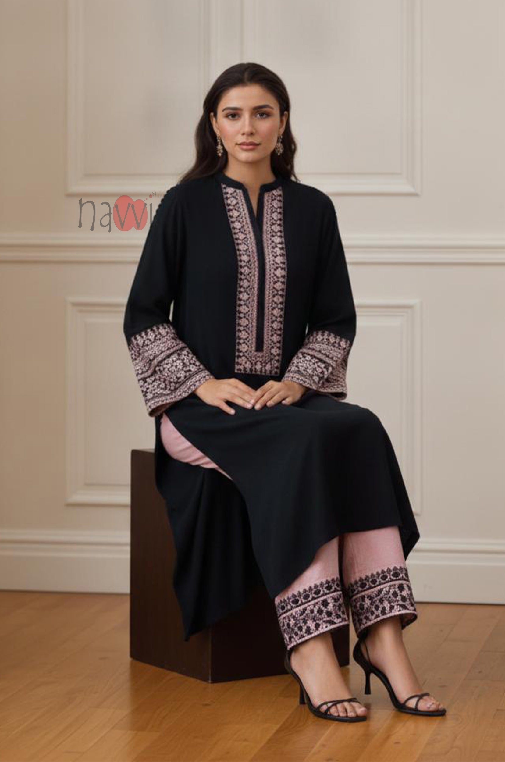 Classic Grace Embroidered Kurta Pant Set