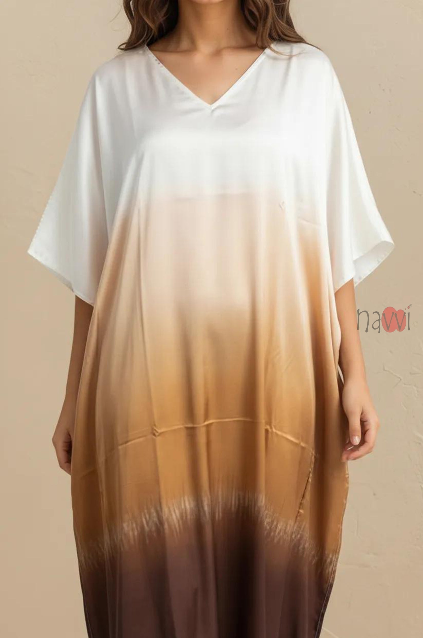 Cloud Silk Minimal Kaftan