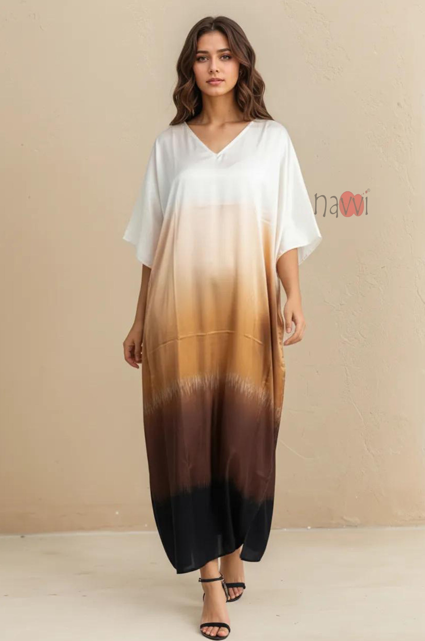 Cloud Silk Minimal Kaftan