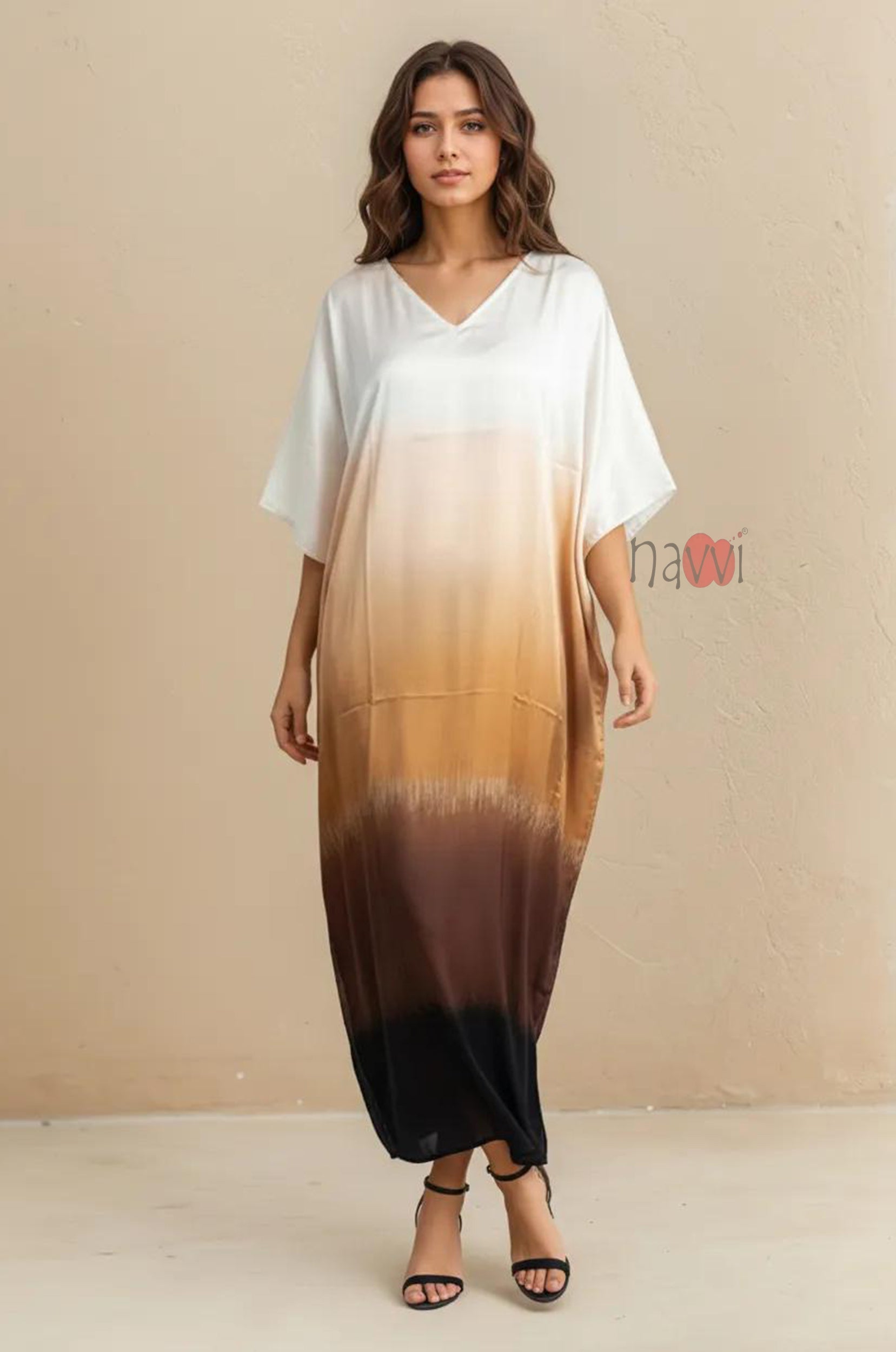 Cloud Silk Minimal Kaftan