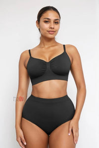 Seamless Supportive Shaping Bra with Adjustable Straps
