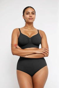 Seamless Supportive Shaping Bra with Adjustable Straps