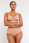 Seamless Supportive Shaping Bra with Adjustable Straps
